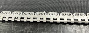 Mechanical lacing for custom conveyor belts