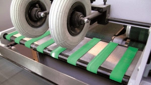 Quickmelt flat belts, green flat belts in machinery